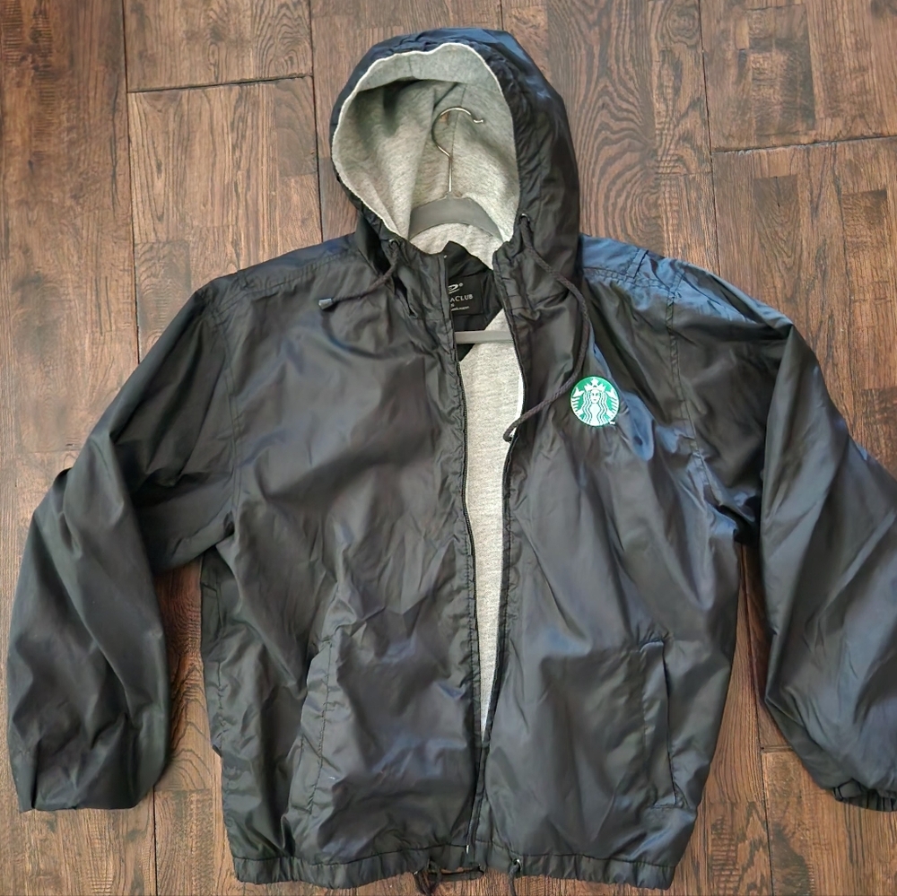 Black Starbucks Embroidered Jacket (Unisex)